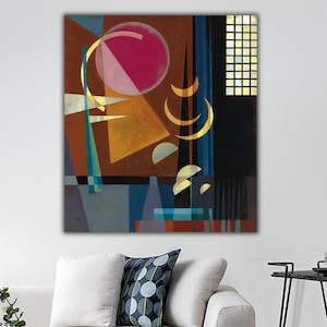 Wassily Kandinsky-canvasprint, Sharp Quiet Canvas Wall Art, Kandinsky-poster, Kandinsky-muurkunst, abstracte canvasafdrukken, expressionistische kunst