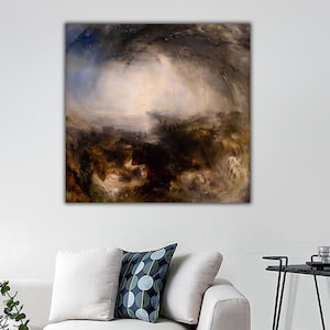 Shade and Darkness by J. M. W. Turner Canvas Print, Turner Wall Art, JMW Turner Painting, English Romanticism Wall Decor, Fine Art Prints