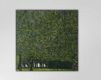 The Park Canvas Wall Art, Gustav Klimt Paintings, Gustav Klimt Wall Decor, Landscape Art, Flowers Painting, Impressionist Landscape Print