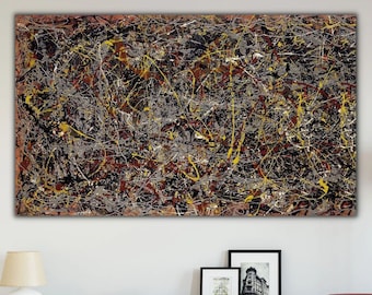 ポロック No.16 キャンバス ウォール アート、ジャクソン