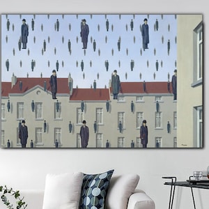 Golconda by Rene Magritte, Golconda Wall Art, Rene Magritte Canvas Print, Rene Magritte Wall Decor, Rene Magritte Wall Art, Magritte Poster