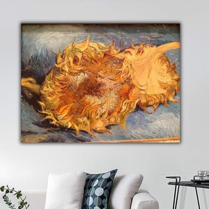 Sunflowers by Vincent Van Gogh Wall Art, Van Gogh Canvas Print, Vincent Van Gogh Exhibition Print, Reproduction Home Decor,Canvas Wall Print