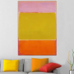 Mark Rothko No.7 Wall Decor, Mark Rothko Prints, Mark Rothko Canvas Wall Art, Mark Rothko Reproduction Paintings , Rothko Abstract Print