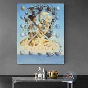 Galatea of the Spheres by Salvador Dali, Salvador Dali Canvas Print, Salvador Dali Paints, Surrealism Art Print, Abstract Expressionism Art