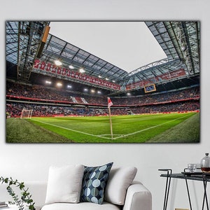 Amsterdam Arena Wall Art, Johan Cruijff Arena Canvas Print, Ajax Match Stadium Poster, Stadium Home Decor, Ajax Home & Office Wall Decor