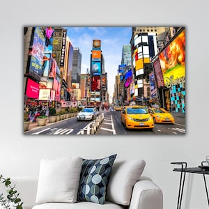 Stampa su tela di Times Square, arte murale di New York Manhattan, stampa artistica di Times Square, poster di Times Square, arte di Times Square, decorazione murale di Times Square