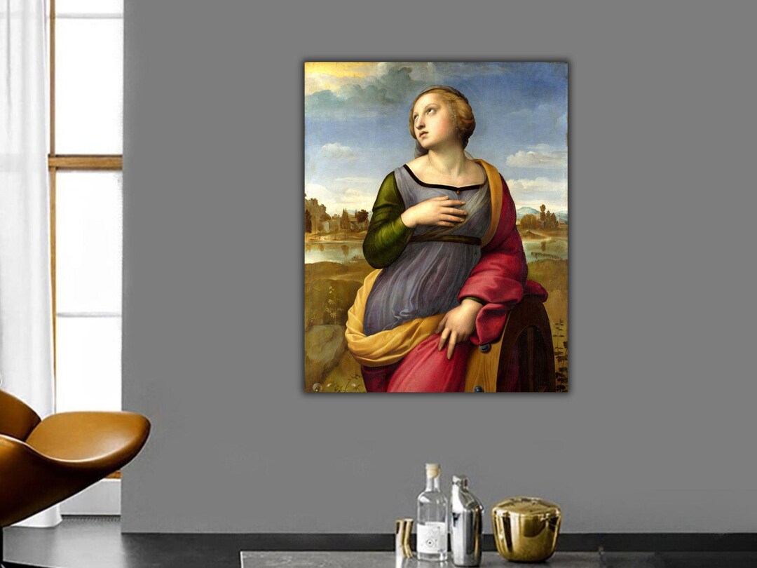 Raffaello Sanzio Canvas Print, Saint Catherine of Alexandria 1507 Wall ...