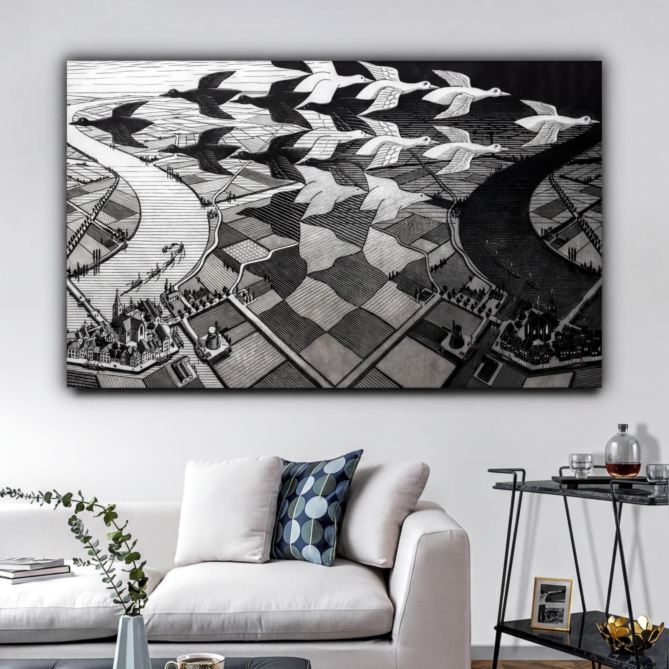 Mc escher day night - Etsy 日本