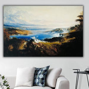 The Plains of Heaven by John Martin, The Last Judgment Wall Art, John Martin Canvas Print, John Martin&#39;s Wall Decor, John Martin Artwork