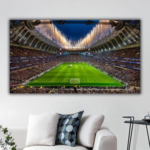 Tottenham Hotspur Stadium Canvas Print: Sports Fan Wall Art