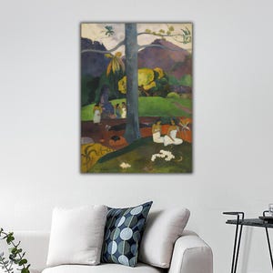 Mata Mua (Érase una vez) de Gauguin, arte mural en lienzo de Paul Gauguin, decoración de pared de Paul Gauguin, póster de exposición de Gauguin, pinturas de Gauguin