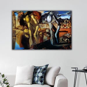 The Metamorphosis Of Narcissus by Salvador Dali, Salvador Dali Artwork, Salvador Dali Canvas Print, Dali Canvas Wall Decor, Surrealism Art