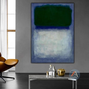Mark Rothko Canvas Print: Blue and Green Abstract Art