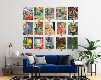 Custom Henri Matisse Wall Art | Choose from 30 Artworks | Matisse Canvas Prints | Modern Wall Decor | Gift Ideas & Home Decor