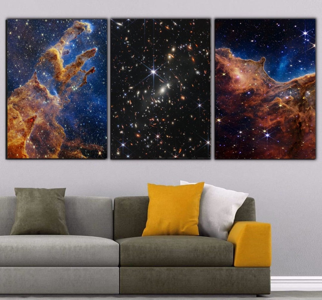 James Webb Space Telescope Set of 3 Print, Nasa Carina Nebula Print ...