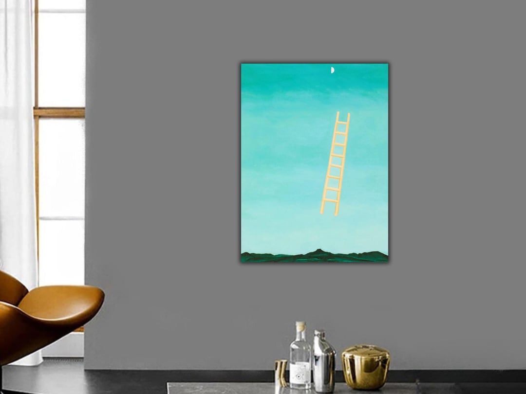 Ladder to the Moon by Georgia O'keeffe Wall Art, Georgia O'keeffe