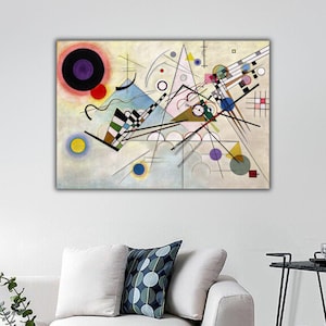 Composition VIII by Kandinsky, Wassily Kandinsky Canvas Art, Kandinsky Poster, Kandinsky Wall Art, Abstract Canvas Prints, Expressionism Art