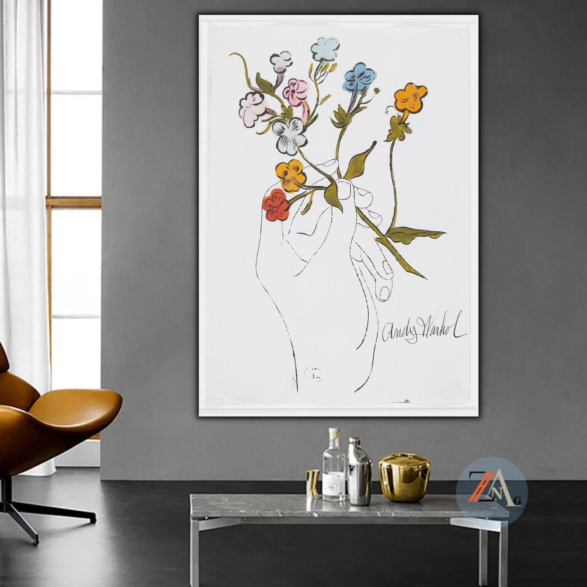 Andy warhol flowers - Etsy 日本