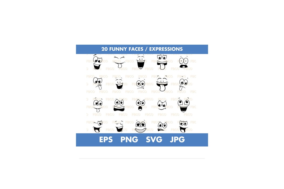 Face Emoji SVG, Face Expression SVG, Emoji SVG, Faces, Emoticon for