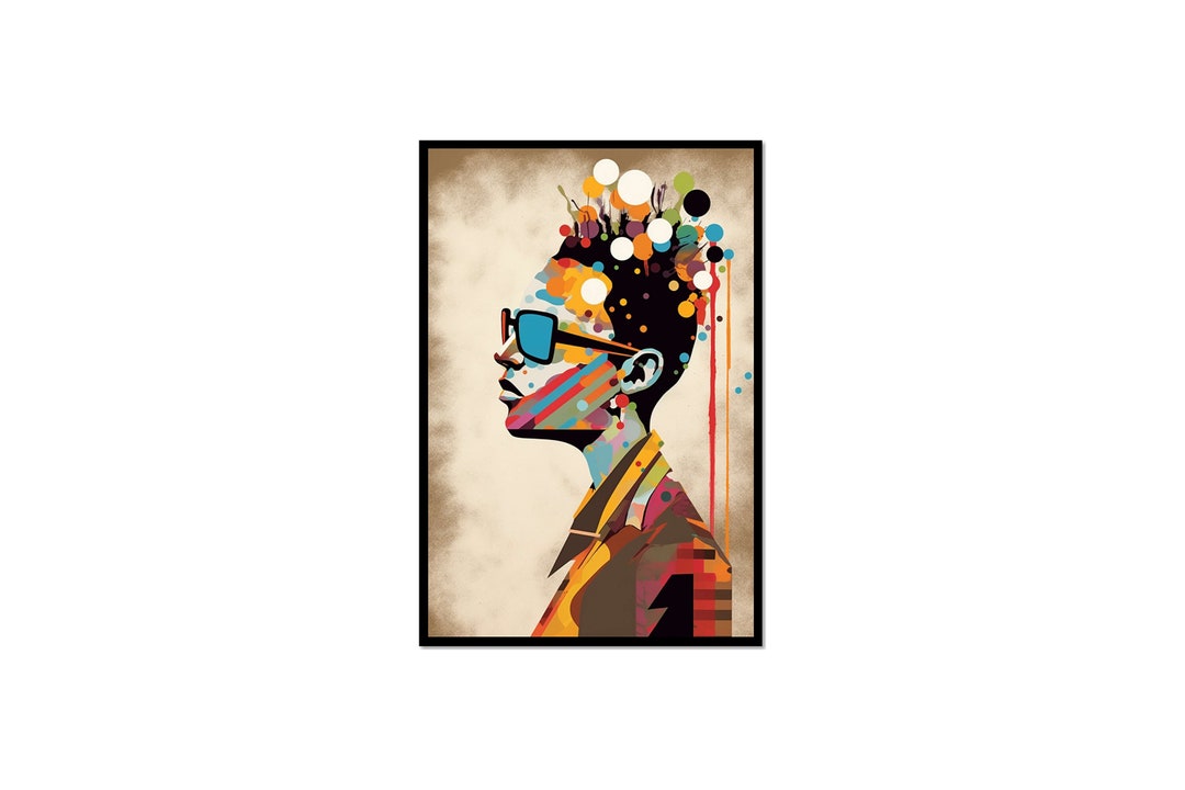 Funky Thinker Mind Retro Trendy Contemporary Boho Y2k Room Decor