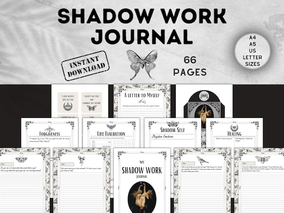 Shadow Work Journal Prompts PDF| Shadow Work Workbook| Inner Child Healing| Anxiety Journal| Mental Health| Self Discovery Journal DIGITAL