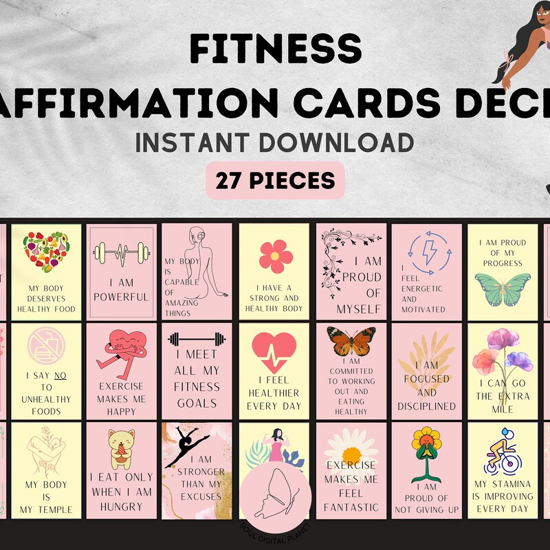Fitness Card - Etsy