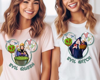 Evil Queen,Evil Witch Shirt,Seven Dwarfs T-Shirt,Disney Group Halloween Shirts,7 Dwarfs Shirt,Snow White,Magic Kingdom Shirt,Family Vacation