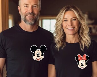 Mickey and Minnie Mouse Pocket Sweatshirt, Shirt, Hoodie: Disney Trip Matching Shirt
