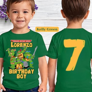 Personalized Ninja Turtles Birthday Shirt: Custom Family Matching Tees,Birthday Girl Tee, Birty Boy Tshirt,Unisex Tshirt,Birthday Party Tee