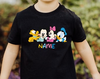 Disney Mickey and Friends Baby Characters Shirt,Disney Family Shirt,Disney Kids Tee,Baby Announcement