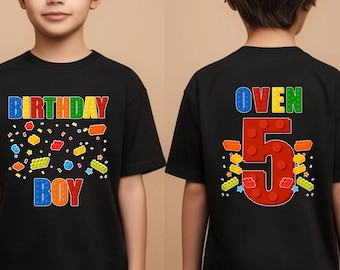 Building Bricks Birthday Boy Sweatshirt, Shirt, Hoodie: Master Builder Tee