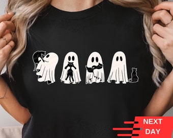 Cat Halloween Shirt, Cat shirt, Funny Ghost Shirt, Halloween shirt, Halloween Cat Shirt, Cat Lover Shirt, Black Cat Shirt, Spooky Season Tee