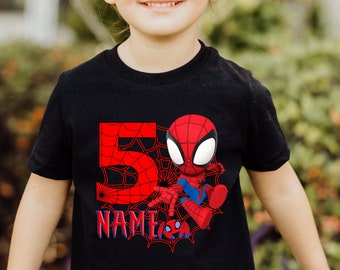 Custom Spiderman Birthday PNG: Personalized Superhero Design (Digital Download)