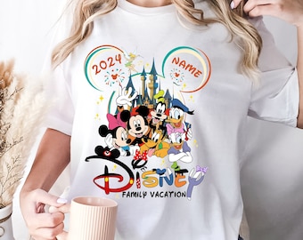 Camiseta personalizada de vacaciones familiares 2025, camiseta a juego de la familia Disney, camiseta de Disney, camiseta sin mangas de viaje familiar, camiseta de Disney, camiseta de vacaciones familiares