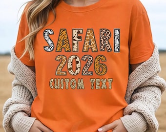 Custom Safari 2026 Shirt, Safari Squad Shirt, Safari Guide Shirt, Safari Trip Shirt, Family Vacation Shirts, Safari Birthday,  Zoo Shirt