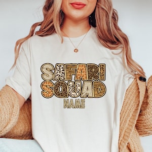 Custom Safari Squad Shirt: Family Vacation Tee, Unisex Tee, Hoodie, Sweatshirt, V-neck, Tank Top