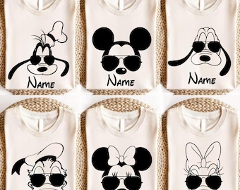 Personalized Mickey and Friends Shirts, Disney Squad T-Shirt, Disney Characters Shirt,Family Trip Matching Tee