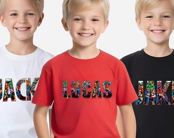 Avengers Custom Name T-Shirt,Gifts for Xmas, MARVEL Shirt,Back to School Tee,Gifts for Mom,Gift for Dad,Avengers Nurse Tee,Super Hero Shirt