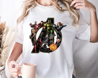 T-shirt/sweat à capuche/sweat-shirt Marvel Avengers, T-shirt Super-héros, T-shirt Avengers, T-shirt logo Avengers, T-shirt Marvel enfant