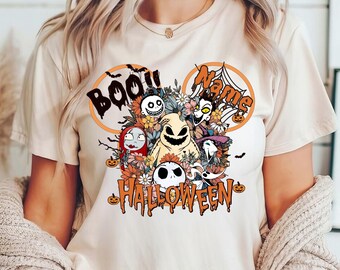 T-shirt Halloween personnalisé pour toute la famille, T-shirt Halloween sur mesure, T-shirt « Boo », T-shirt Voyage en famille à Disney pour Halloween, T-shirt assorti pour Halloween