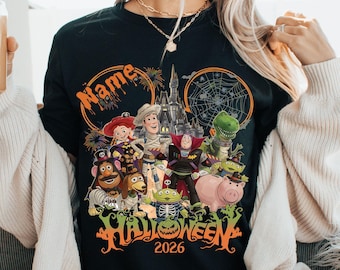 Custom Toy Story Halloween Sweatshirt,Shirt,Buzz Woody Jessie Rex Tee Toy Story Group Shirt, Family Trip Tee, Toy Story Characters Shirt