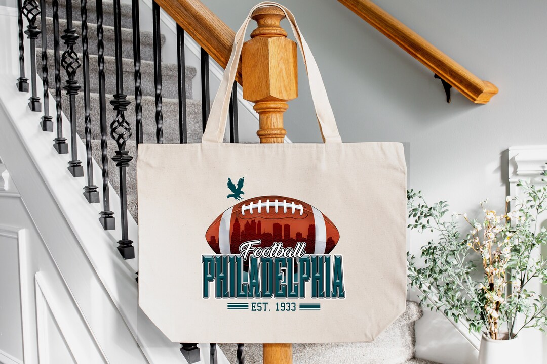 Philadelphia Eagles Tote Bags, Vintage Philly Tote Bag, Tote Bag Gift