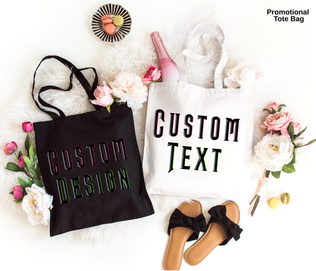 Custom Text Custom Design Tote Bag, Movie Tote Bag, Your Design Your ...