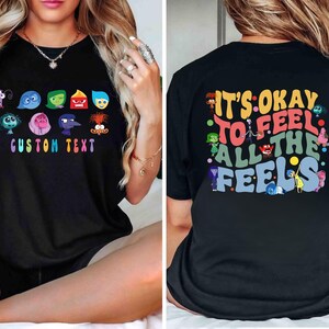 Customizable 'Inside Out' Movie Sweatshirt, Shirt, Hoodie: Teacher, BCBA, Para, Inclusion image 1