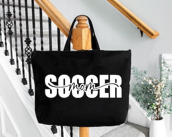 Soccer Mom Tote Bag: Sports Fan Gift,Mothers Day Gift Bag, Valentines Day Gift
