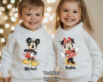 Custom Minnie, Mickey and Friends Watercolor Sweatshirts, Hoodies,TShirts, Disney Characters Shirts, Disneyland Family Trip Tee