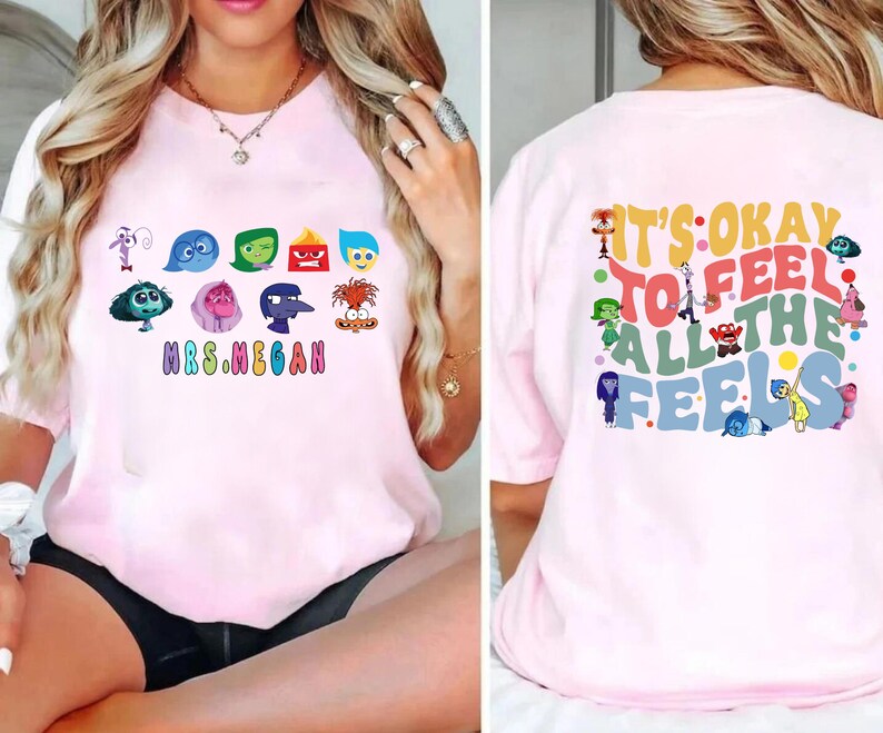 Customizable 'Inside Out' Movie Sweatshirt, Shirt, Hoodie: Teacher, BCBA, Para, Inclusion image 4