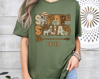 Custom Safari Squad Shirt, Safari Trip Shirt, Safari