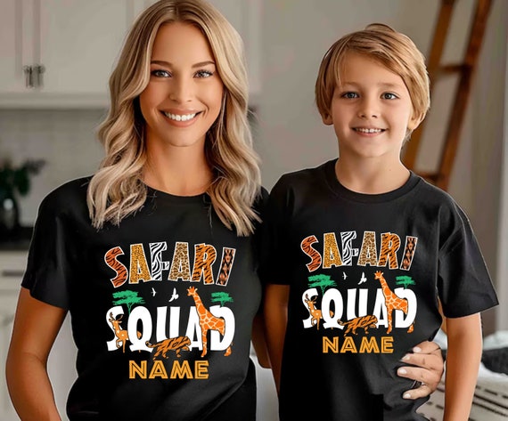 Custom Safari Squad Shirt, Safari Trip Shirt, Safari Birthday Trip Tee, Family Vacation Shirts, African Safari, Zoo Shirt,Safari Guide Shirt
