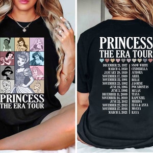 Princess The Eras Tour Shirt, Princess Tour Tee, Disney Girl Trip Shirt, Princess Girl Shirt, Princess Eras Tour, Disney Princess Tour Tee